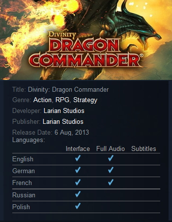 Divinity Dragon Commander - Download EU Key - Click Image to Close